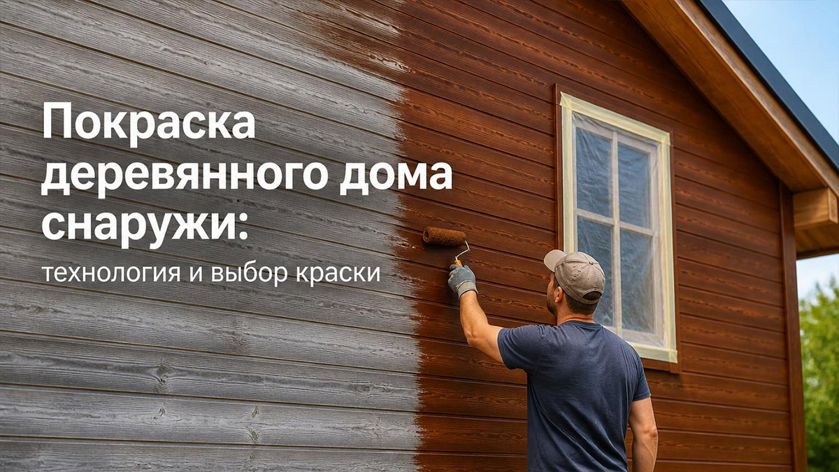 Покраска деревянного дома снаружи: технология и выбор краски