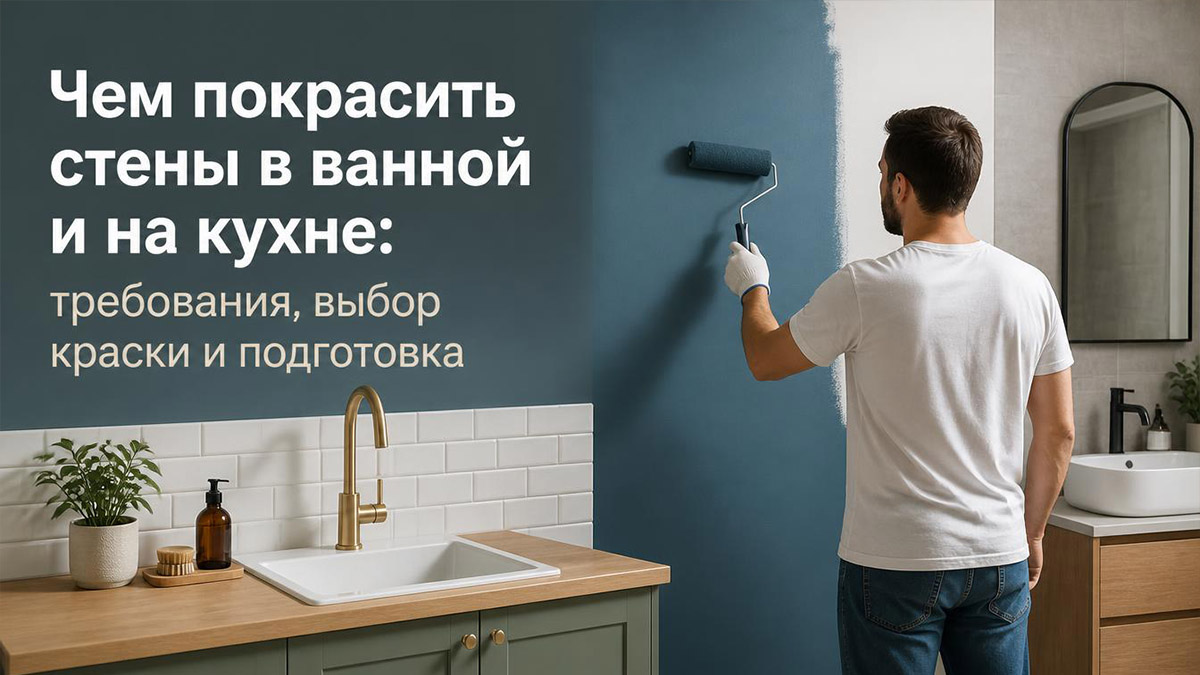 Чем покрасить стены в ванной и на кухне: требования, выбор краски и подготовка