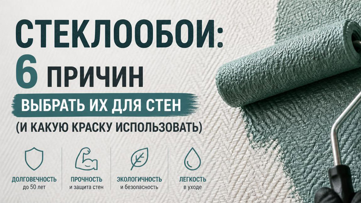 Стеклообои: 6 причин выбрать их для стен (и какую краску использовать)