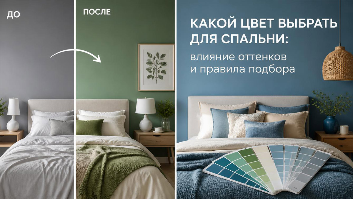 Какой цвет выбрать для спальни: влияние оттенков и правила подбора