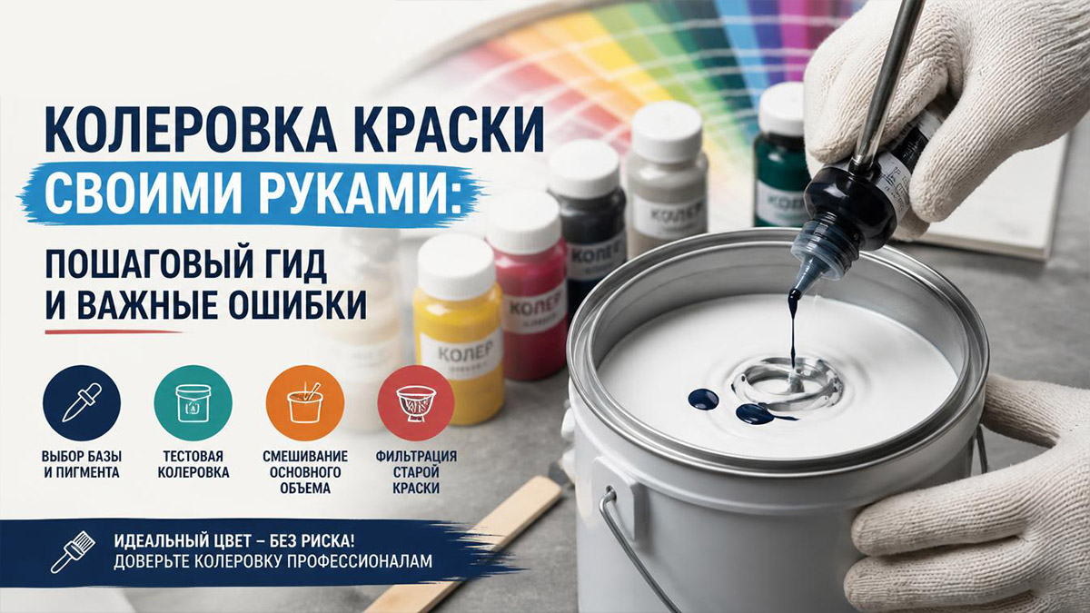 Колеровка краски своими руками: пошаговый гид и важные ошибки