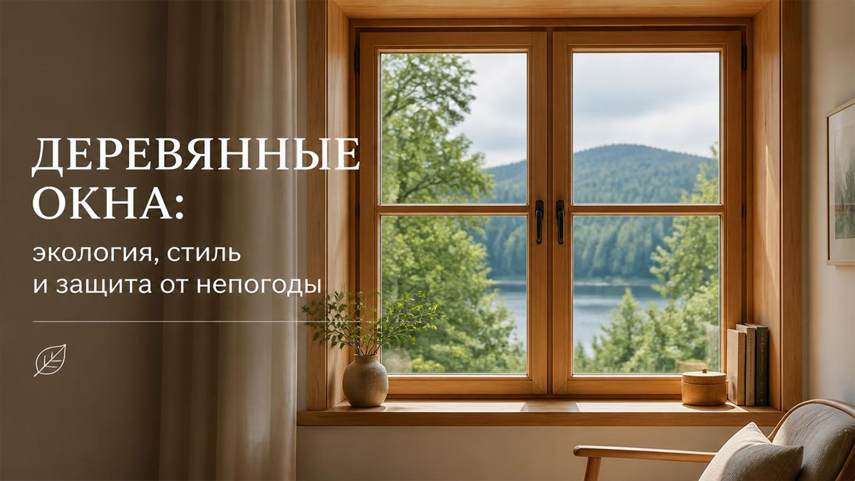 Деревянные окна: экология, стиль и защита от непогоды