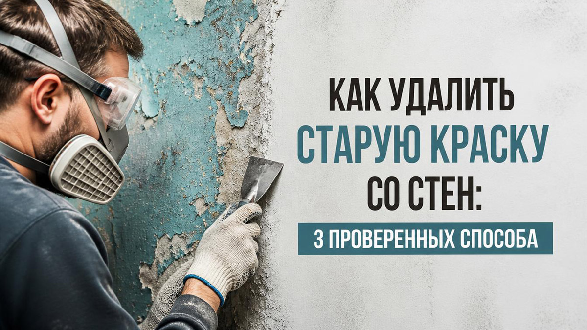 Как удалить старую краску со стен: 3 проверенных способа