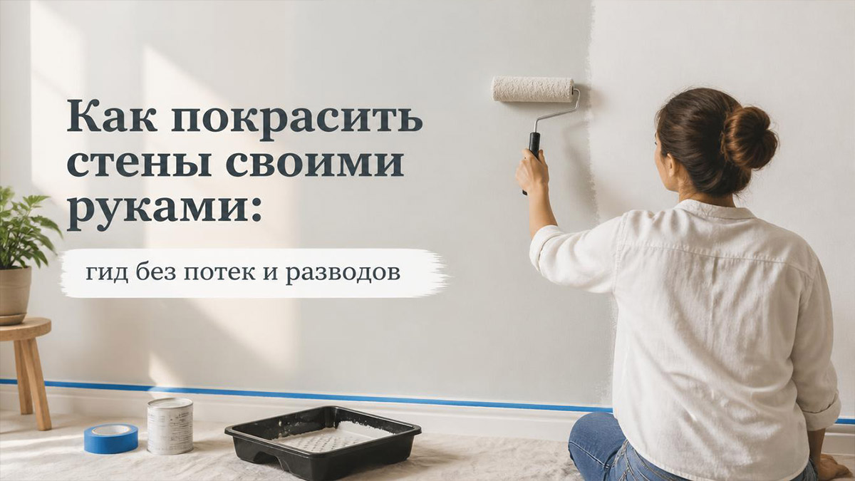 Как покрасить стены своими руками: гид без потек и разводов