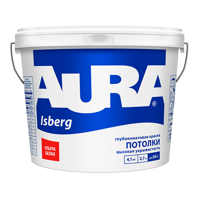 Краска "AURA Isberg" 2,7л