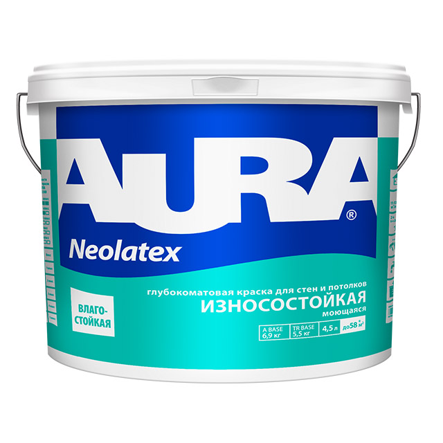 Краска "AURA Neolatex TR" 4,5л