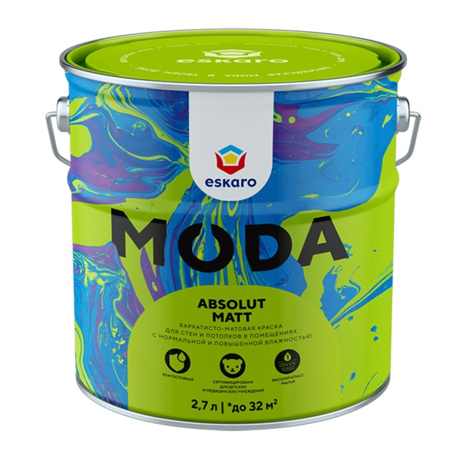 Краска "Eskaro MODA Absolute Matt" 2,7л