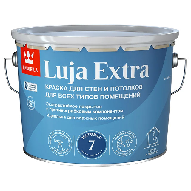 Краска экстра-стойкая LUJA EXTRA A мат 9л