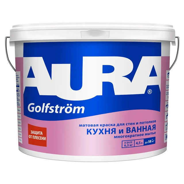 Краска "AURA Golfstrom" 4,5л