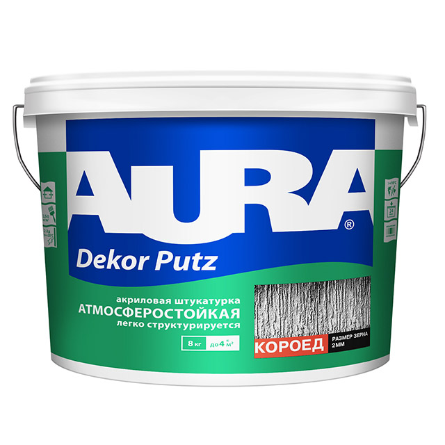 Штукатурка "Aura Putz Decor" короед 2,0 мм 8 кг