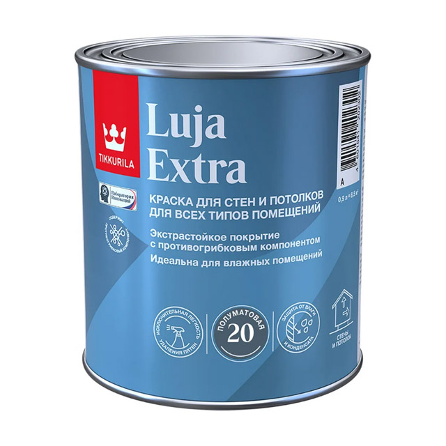 Краска экстра-стойкая LUJA EXTRA C п/мат 0,9л