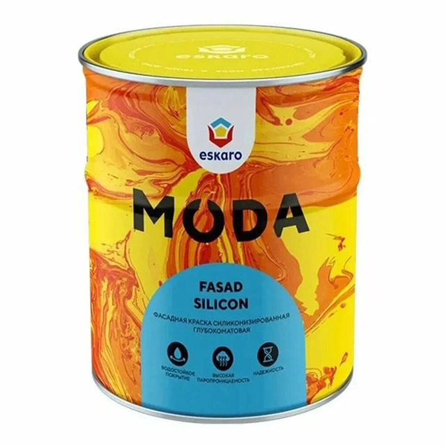 Краска "Eskaro MODA Fasad Silicon TR" 0,9л