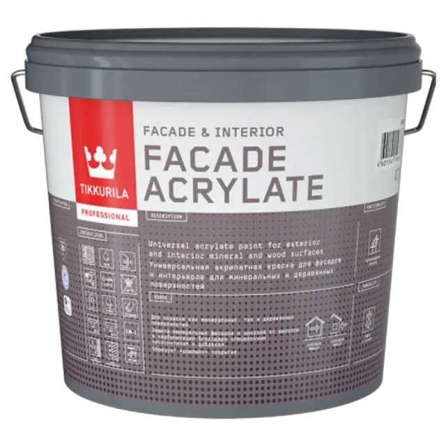 Краска фасадная Facade Acrylate C гл/мат 2,7л