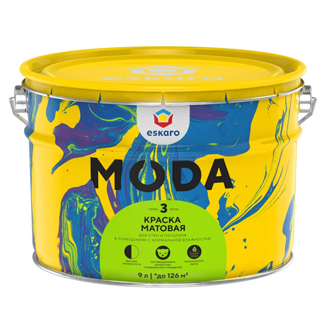 Краска "Eskaro MODA 3 TR" 9л