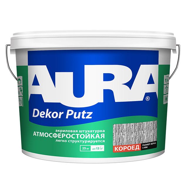 Штукатурка "Aura Putz Decor" короед 3,0 мм 25 кг