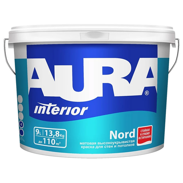 Краска "AURA Nord" 9л
