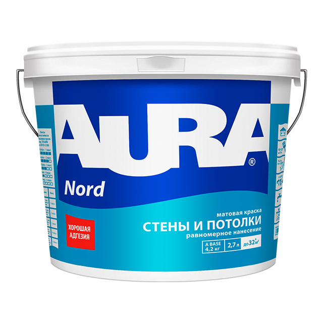 Краска "AURA Nord" 2,7л