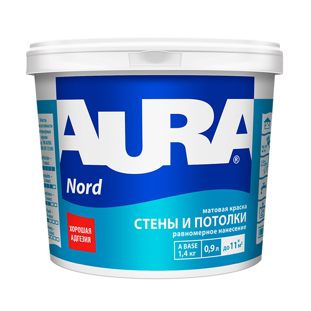 Краска "AURA Nord" 0,9л