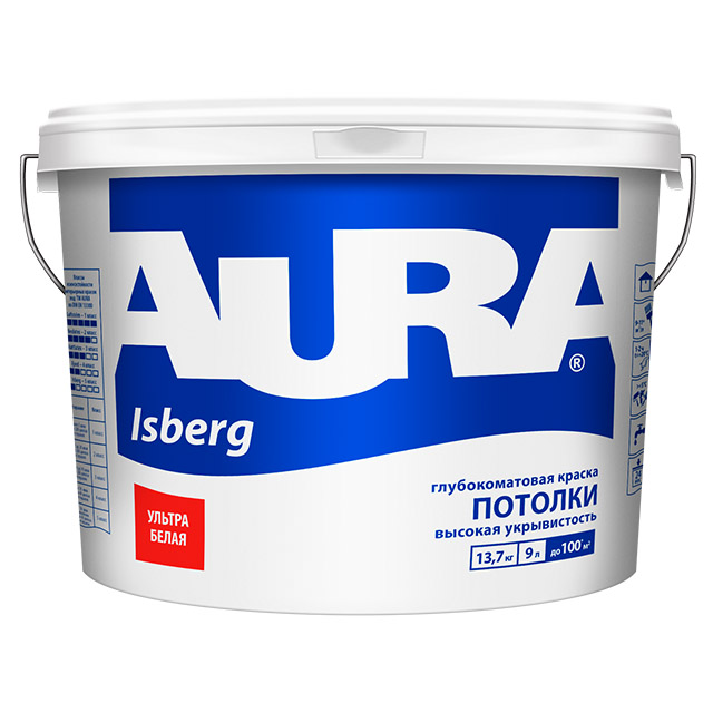 Краска "AURA Isberg" 9л