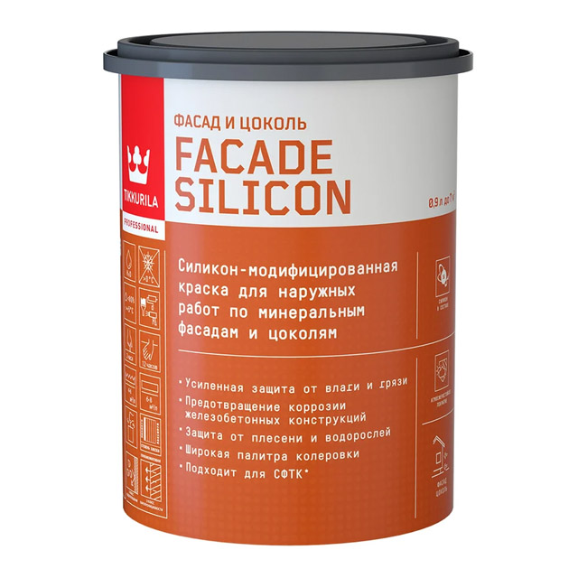 Краска фасадная Facade Silicon VVA гл/мат 0,9л
