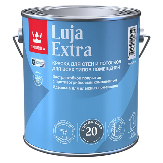 Краска экстра-стойкая LUJA EXTRA A п/мат 2,7л
