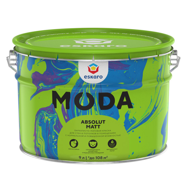Краска "Eskaro MODA Absolute Matt TR" 9л