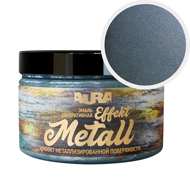Эмаль "AURA Effekt Metall" металл 0,25 кг
