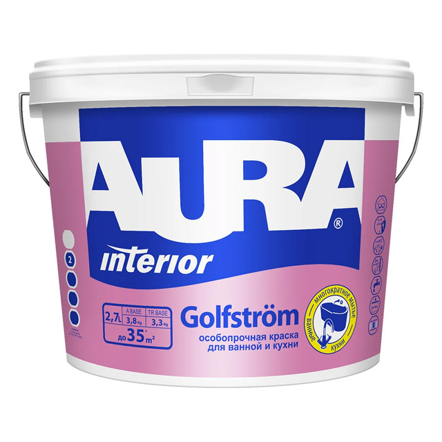 Краска "AURA Golfstrom" 2,7л